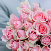 Букет из 25 розовых роз 40 см (Кения) заказать