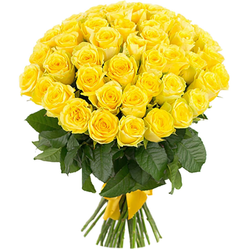 Букет "51 желтая роза" (Эквадор) с доставкой