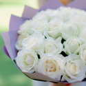 Букет "25 белых роз" (Россия) заказать