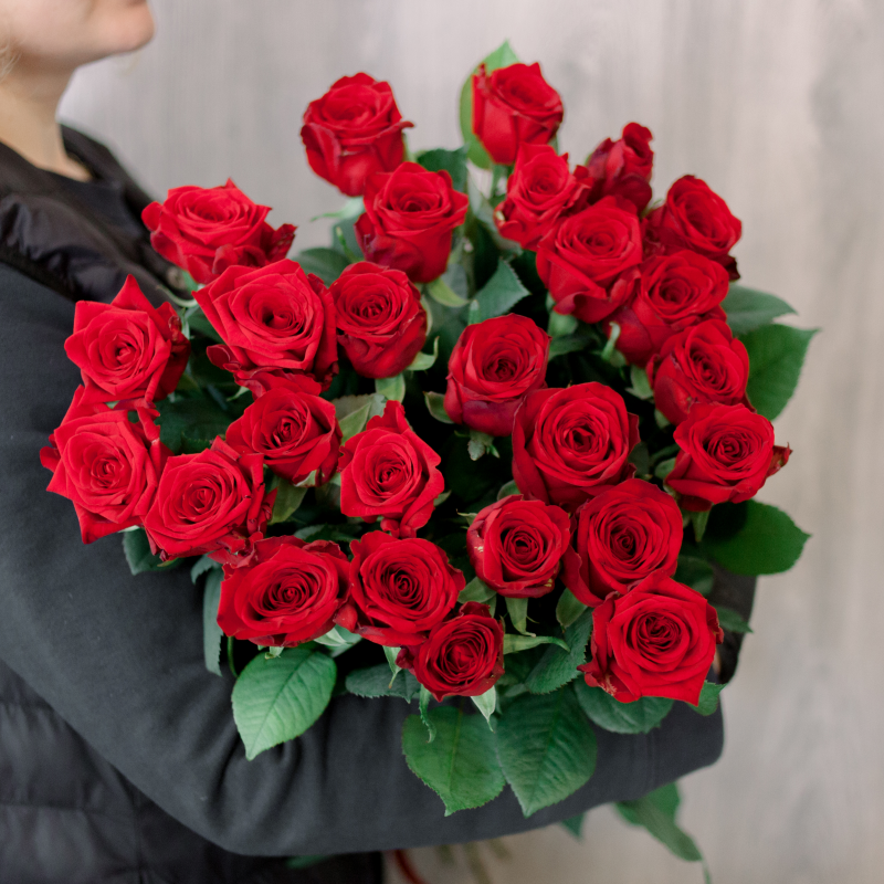 Букет "25 красных роз" (Россия) с доставкой