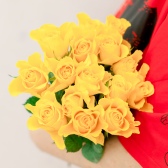 Букет из 15 желтых роз (Кения) заказать