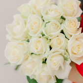 Букет из 15 белых роз (Россия) заказать