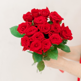 Букет из 15 красных роз (Россия) с доставкой