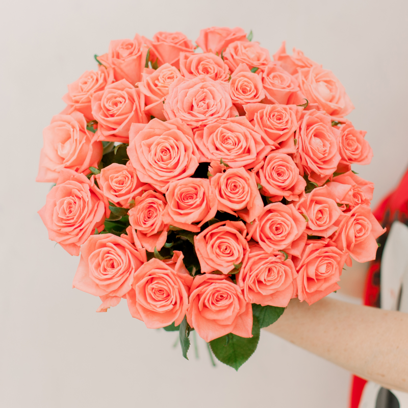 Букет из 35 розовых роз (Россия) с доставкой