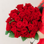 Букет из 35 красных роз (Россия) заказать