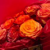Букет из 9 оранжевых роз(Эквадор) заказать