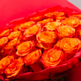 Букет из 25 оранжевых роз (Эквадор) заказать