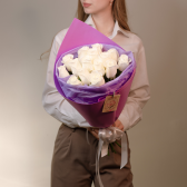 Букет из 15 белых роз (Эквадор) купить