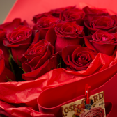 Букет из 15 красных роз (Эквадор) заказать