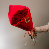 Букет из 25 красных роз (Эквадор) купить