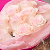 Букет из 9 розовых роз (Эквадор) заказать
