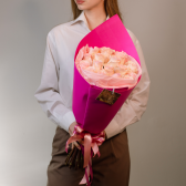 Букет из 15 розовых роз (Эквадор) купить