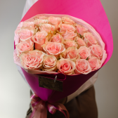 Букет из 25 розовых роз (Эквадор) заказать
